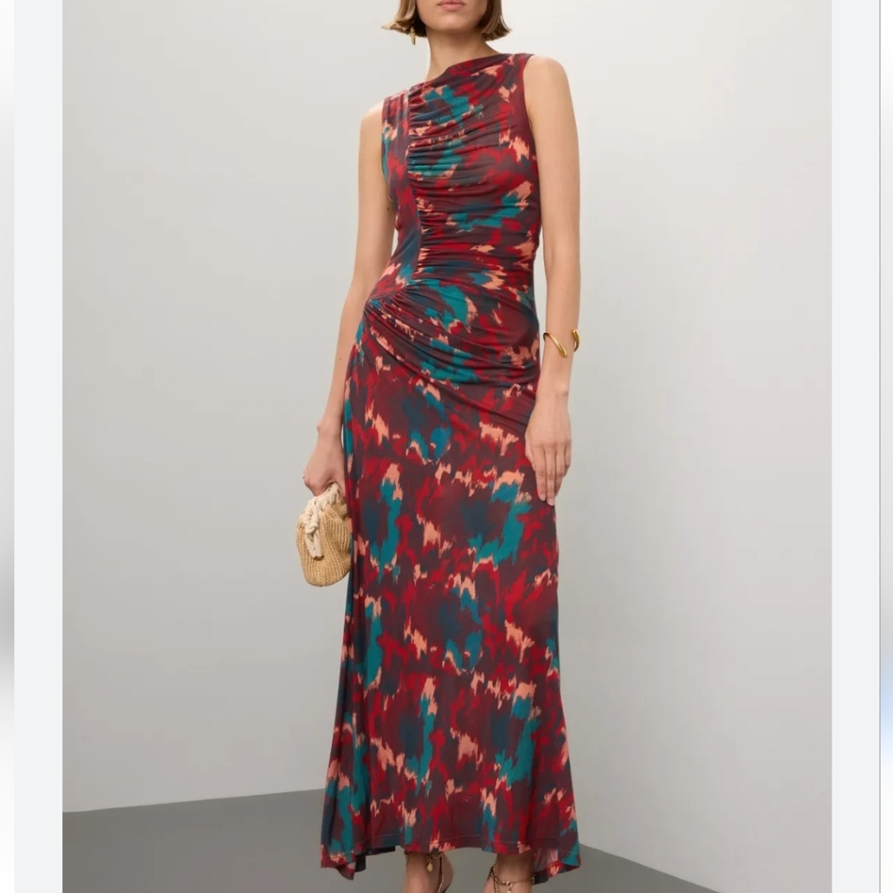 Ulla Johnson RTR Livia Multicolor Sleeveless  Dress Size S